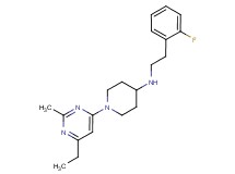 1-(6-ethyl-2-methylpyrimidin-4-yl)-N-[2-(2-fluorophenyl)ethyl]piperidin-4-amine
