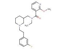 N-ethyl-N-({1-[2-(3-fluorophenyl)ethyl]-3-piperidinyl}methyl)-2-methoxynicotinamide