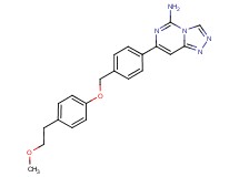 7-(4-{[4-(2-methoxyethyl)phenoxy]methyl}phenyl)[1,2,4]triazolo[4,3-c]pyrimidin-5-amine