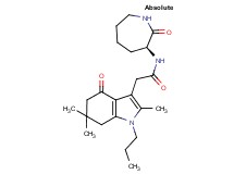 N-[(3S)-2-oxo-3-azepanyl]-2-(2,6,6-trimethyl-4-oxo-1-propyl-4,5,6,7-tetrahydro-1H-indol-3-yl)acetamide