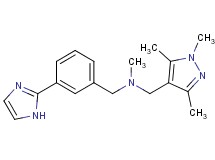 [3-(1H-imidazol-2-yl)benzyl]methyl[(1,3,5-trimethyl-1H-pyrazol-4-yl)methyl]amine bis(trifluoroacetate)