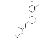 N-cyclopropyl-3-[2-(3,4-dichlorophenyl)morpholin-4-yl]propanamide