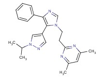2-{2-[5-(1-isopropyl-1H-pyrazol-4-yl)-4-phenyl-1H-imidazol-1-yl]ethyl}-4,6-dimethylpyrimidine