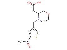 {4-[(5-acetyl-3-thienyl)methyl]morpholin-3-yl}acetic acid