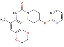 N-(7-methyl-2,3-dihydro-1,4-benzodioxin-6-yl)-4-(pyrimidin-2-yloxy)piperidine-1-carboxamide