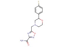 5-{[2-(4-fluorophenyl)morpholin-4-yl]methyl}-1,2,4-oxadiazole-3-carboxamide