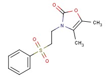 4,5-dimethyl-3-[2-(phenylsulfonyl)ethyl]-1,3-oxazol-2(3H)-one