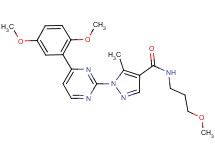 1-[4-(2,5-dimethoxyphenyl)-2-pyrimidinyl]-N-(3-methoxypropyl)-5-methyl-1H-pyrazole-4-carboxamide