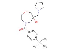 4-(4-tert-butylbenzoyl)-6-(pyrrolidin-1-ylmethyl)-1,4-oxazepan-6-ol