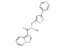 N-methyl-N-{[3-(4-pyridinyl)-5-isoxazolyl]methyl}pyrazolo[1,5-a]pyridine-3-carboxamide