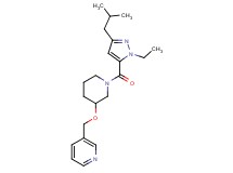 3-[({1-[(1-ethyl-3-isobutyl-1H-pyrazol-5-yl)carbonyl]-3-piperidinyl}oxy)methyl]pyridine