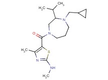 5-{[4-(cyclopropylmethyl)-3-isopropyl-1,4-diazepan-1-yl]carbonyl}-N,4-dimethyl-1,3-thiazol-2-amine