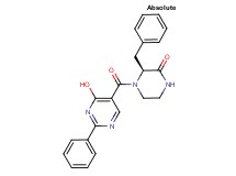 (3S)-3-benzyl-4-[(4-hydroxy-2-phenylpyrimidin-5-yl)carbonyl]piperazin-2-one