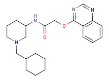 N-[1-(cyclohexylmethyl)-3-piperidinyl]-2-(4-quinazolinyloxy)acetamide