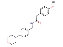2-(4-methoxyphenyl)-N-[4-(4-morpholinyl)benzyl]acetamide trifluoroacetate