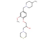 1-{2-methoxy-4-[(4-methylpiperidin-1-yl)methyl]phenoxy}-3-thiomorpholin-4-ylpropan-2-ol