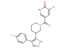 3-chloro-5-({3-[4-(4-fluorophenyl)-1H-pyrazol-5-yl]piperidin-1-yl}carbonyl)pyridin-2(1H)-one