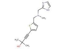 4-(5-{[(1H-imidazol-2-ylmethyl)(methyl)amino]methyl}-2-thienyl)-2-methylbut-3-yn-2-ol
