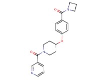 3-({4-[4-(azetidin-1-ylcarbonyl)phenoxy]piperidin-1-yl}carbonyl)pyridine