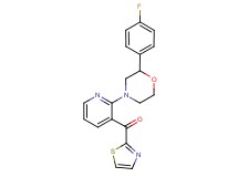 {2-[2-(4-fluorophenyl)morpholin-4-yl]pyridin-3-yl}(1,3-thiazol-2-yl)methanone