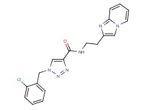 1-(2-chlorobenzyl)-N-(2-imidazo[1,2-a]pyridin-2-ylethyl)-1H-1,2,3-triazole-4-carboxamide