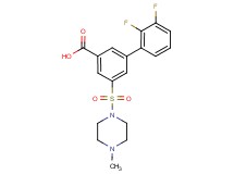2',3'-difluoro-5-[(4-methylpiperazin-1-yl)sulfonyl]biphenyl-3-carboxylic acid
