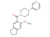 1-[(6-methoxy-2,3-dihydro-1H-inden-5-yl)carbonyl]-4-(3-pyridinyl)piperazine