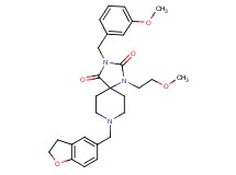 8-(2,3-dihydro-1-benzofuran-5-ylmethyl)-3-(3-methoxybenzyl)-1-(2-methoxyethyl)-1,3,8-triazaspiro[4.5]decane-2,4-dione