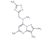 N,2,3,5-tetramethyl-N-[(5-methyl-1,2,4-oxadiazol-3-yl)methyl]pyrazolo[1,5-a]pyrimidin-7-amine
