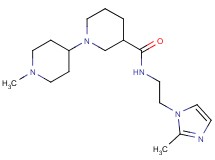 1'-methyl-N-[2-(2-methyl-1H-imidazol-1-yl)ethyl]-1,4'-bipiperidine-3-carboxamide