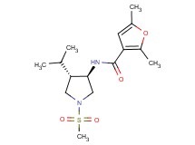 N-[(3R*,4S*)-4-isopropyl-1-(methylsulfonyl)-3-pyrrolidinyl]-2,5-dimethyl-3-furamide