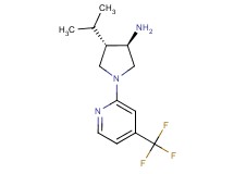 rel-(3R,4S)-4-isopropyl-1-[4-(trifluoromethyl)-2-pyridinyl]-3-pyrrolidinamine dihydrochloride