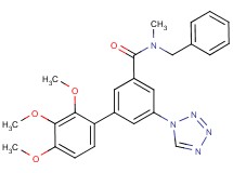 N-benzyl-2',3',4'-trimethoxy-N-methyl-5-(1H-tetrazol-1-yl)-3-biphenylcarboxamide