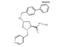 (4R)-4-[(4-biphenylylmethyl)amino]-N-methyl-1-(4-pyridinylmethyl)-L-prolinamide