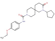 2-cyclopentyl-N-(4-ethoxyphenyl)-3-oxo-2,9-diazaspiro[5.5]undecane-9-carboxamide