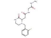 N~2~-{[1-(2-fluorobenzyl)-3-oxo-2-piperazinyl]acetyl}-N~1~-methylglycinamide
