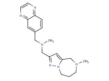 N-methyl-1-(5-methyl-5,6,7,8-tetrahydro-4H-pyrazolo[1,5-a][1,4]diazepin-2-yl)-N-(6-quinoxalinylmethyl)methanamine