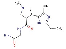 (3R*,4R*)-N-(2-amino-2-oxoethyl)-4-(2-ethyl-4-methyl-1H-imidazol-5-yl)-1-methylpyrrolidine-3-carboxamide