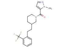 1-[(1-methyl-1H-pyrazol-5-yl)carbonyl]-3-{2-[2-(trifluoromethyl)phenyl]ethyl}piperidine