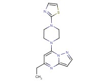 5-ethyl-7-[4-(1,3-thiazol-2-yl)-1-piperazinyl]pyrazolo[1,5-a]pyrimidine