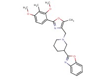 2-(1-{[2-(2,4-dimethoxy-3-methylphenyl)-5-methyl-1,3-oxazol-4-yl]methyl}-3-piperidinyl)-1,3-benzoxazole