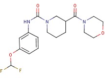 N-[3-(difluoromethoxy)phenyl]-3-(morpholin-4-ylcarbonyl)piperidine-1-carboxamide