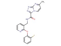 N-{[2-(2-fluorophenoxy)pyridin-3-yl]methyl}-7-methyl[1,2,4]triazolo[4,3-a]pyrimidine-3-carboxamide