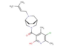 5-chloro-4,6-dimethyl-3-{[rel-(1R,5R)-6-(3-methyl-2-buten-1-yl)-3,6-diazabicyclo[3.2.2]non-3-yl]carbonyl}-2-pyridinol