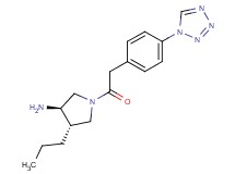 (3R*,4S*)-4-propyl-1-{[4-(1H-tetrazol-1-yl)phenyl]acetyl}pyrrolidin-3-amine