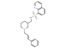 N-({1-[(2E)-3-phenyl-2-propen-1-yl]-3-piperidinyl}methyl)-8-quinolinesulfonamide