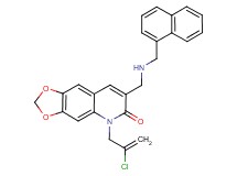 5-(2-chloro-2-propen-1-yl)-7-{[(1-naphthylmethyl)amino]methyl}[1,3]dioxolo[4,5-g]quinolin-6(5H)-one