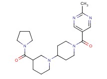 1'-[(2-methylpyrimidin-5-yl)carbonyl]-3-(pyrrolidin-1-ylcarbonyl)-1,4'-bipiperidine