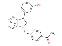 1-(4-{[(3R*,3aR*,7aR*)-3-(3-hydroxyphenyl)hexahydro-4,7-ethanopyrrolo[3,2-b]pyridin-1(2H)-yl]methyl}phenyl)ethanone