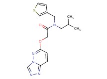 N-isobutyl-N-(3-thienylmethyl)-2-([1,2,4]triazolo[4,3-b]pyridazin-6-yloxy)acetamide